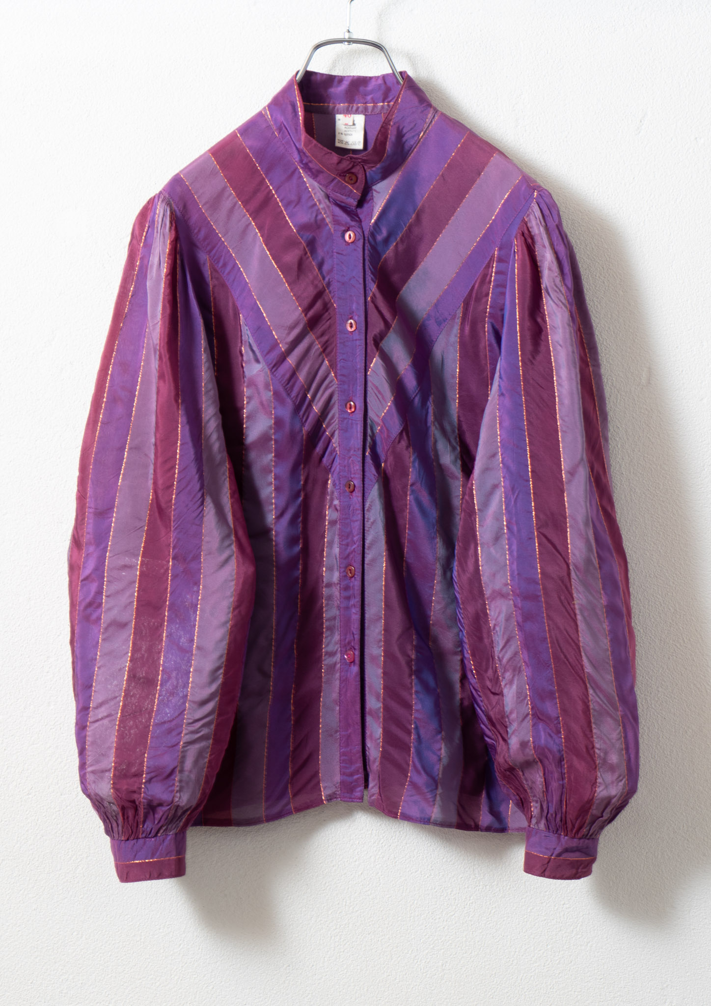 Made In Euro Purple Stripe Chambray Blouse - Bernet（バーネット