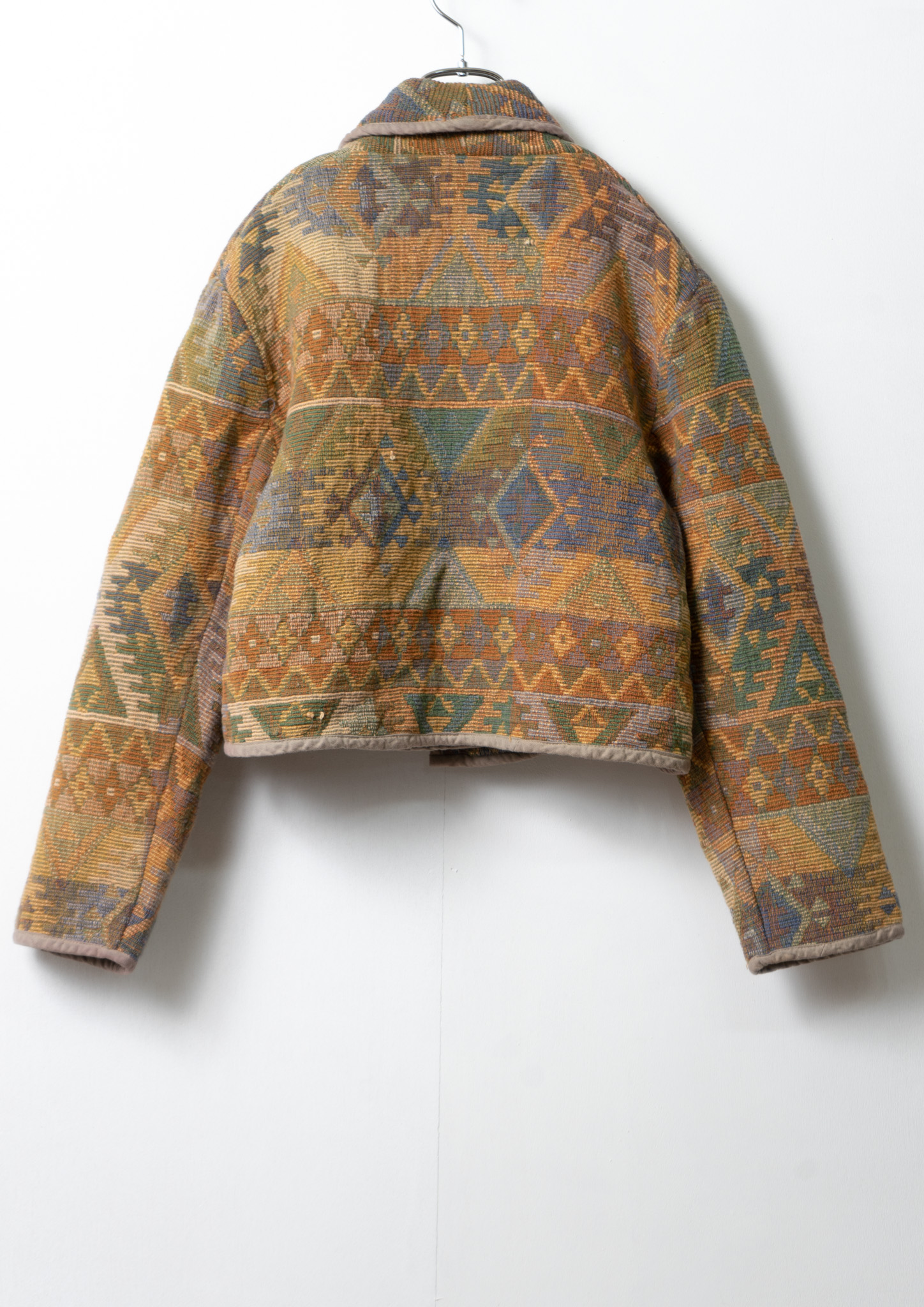 Oriental Art Pattern Brown Gobelin Jacket Bernet Online Store 