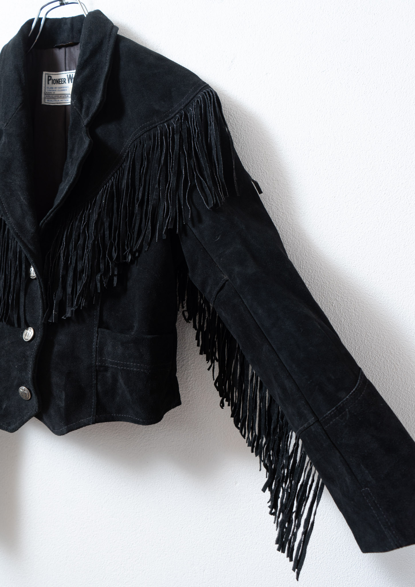 PIONEER WEAR Black Fringe Suede Leather Jacket - Bernet（バーネット）Online Store  | 高円寺にあるLadys Vintage Clothing Store